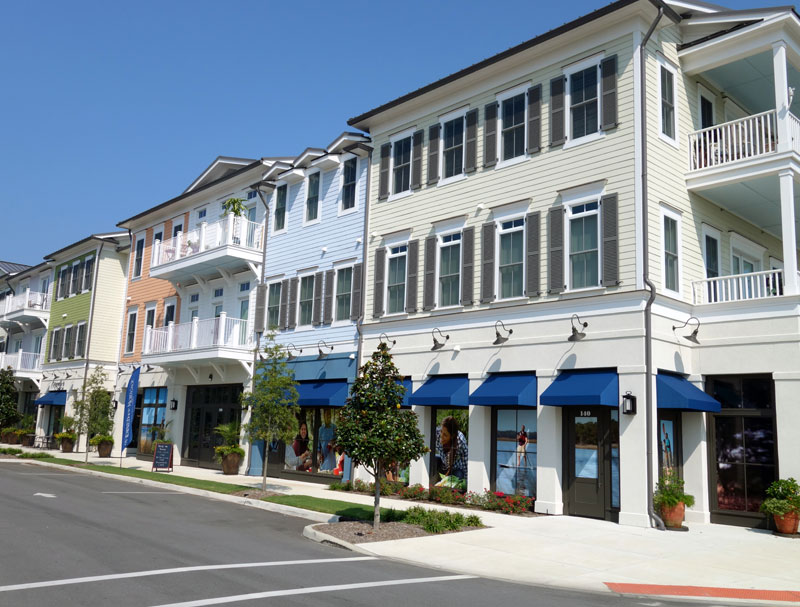 The three-story, mixed-use property built in 2016 was sold to an outside investor last week. (Photo courtesy of Cape Fear Commercial)