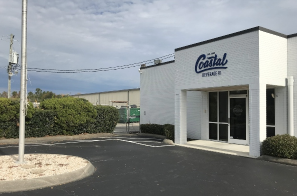 Photo of Coastal Beverage Co.'s facility off Market Street