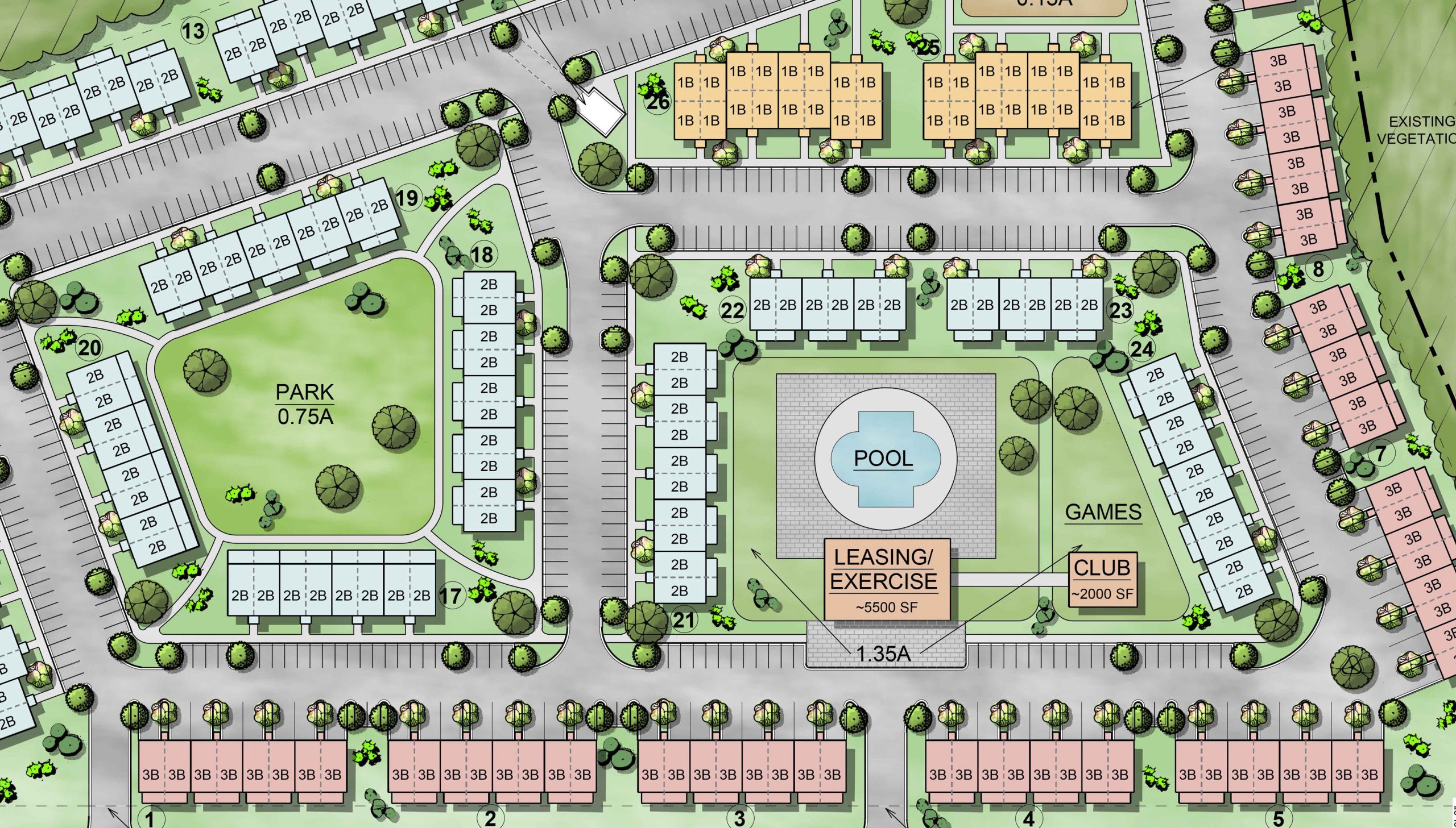 Proximity Blue Clay site plan