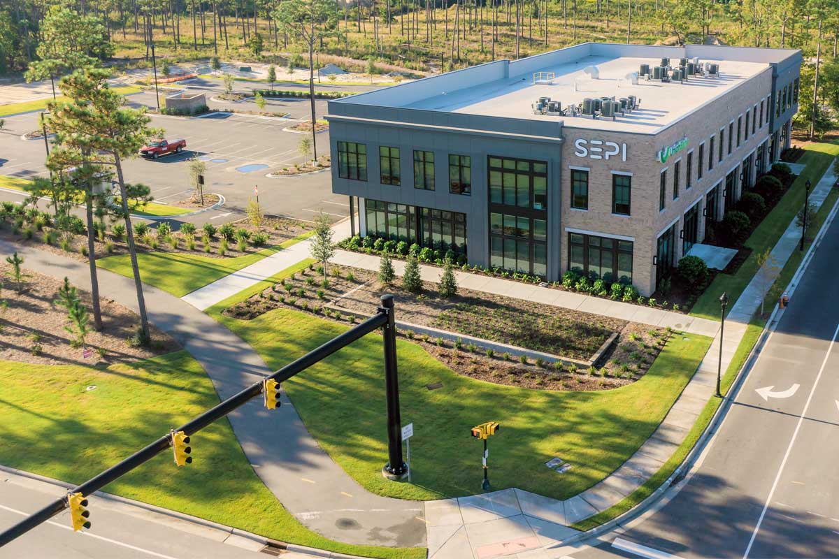Aerial view of Autumn Hall Building 2