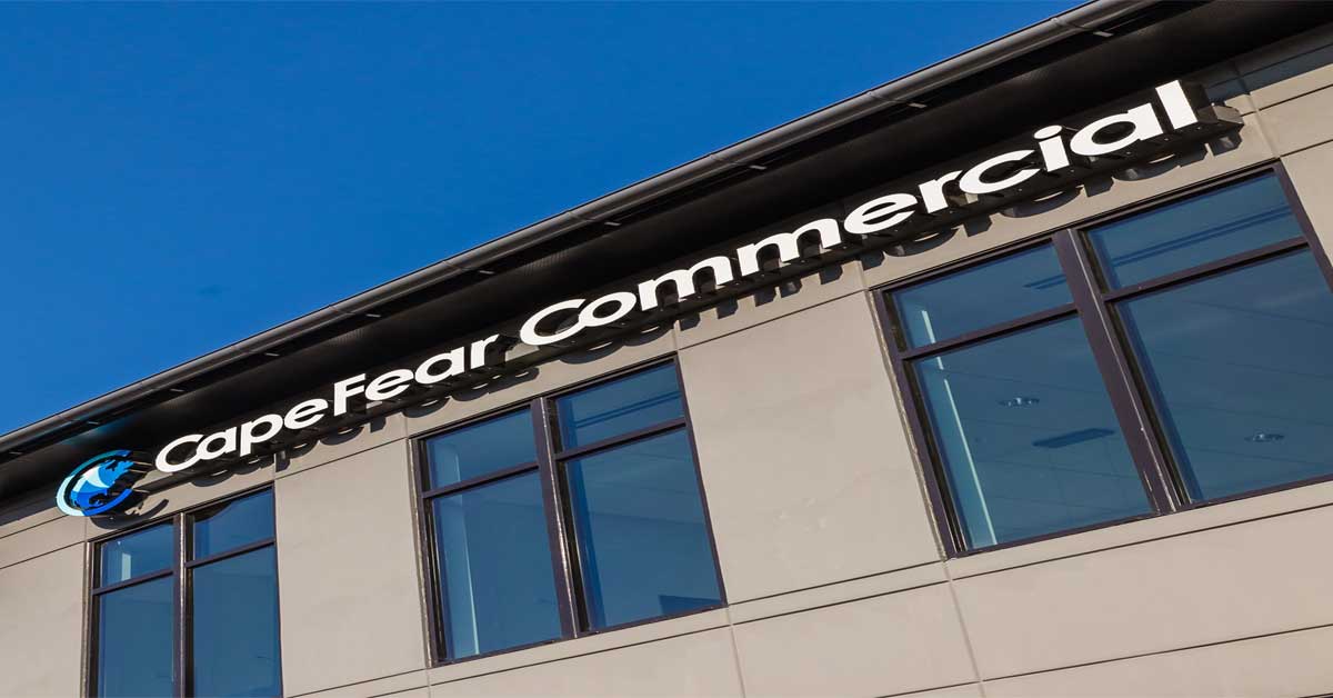 Cape Fear Commercial exterior building sign
