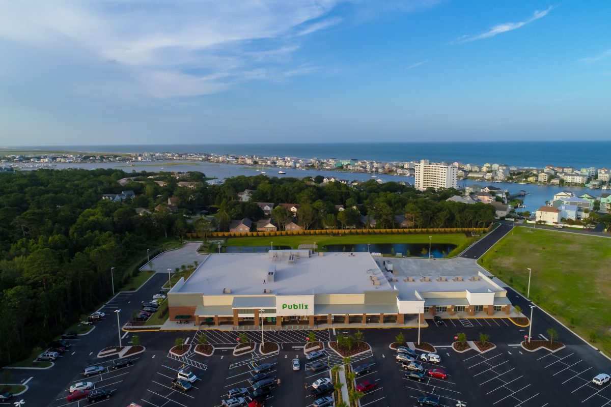 Aerial view of Publix Commons at Federal Point