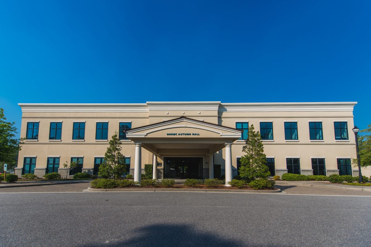 NHRMC Autumn Hall exterior entrance