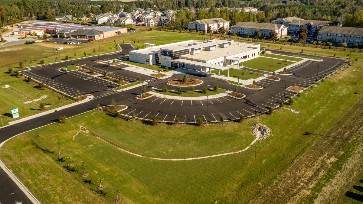 Aerial view of Vidant Healthplex-Wilson