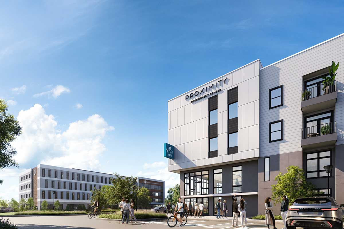 Proximity Government Center exterior rendering