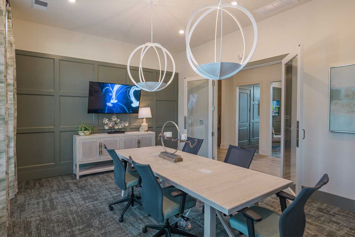 Riverwood Apartments interior: common space