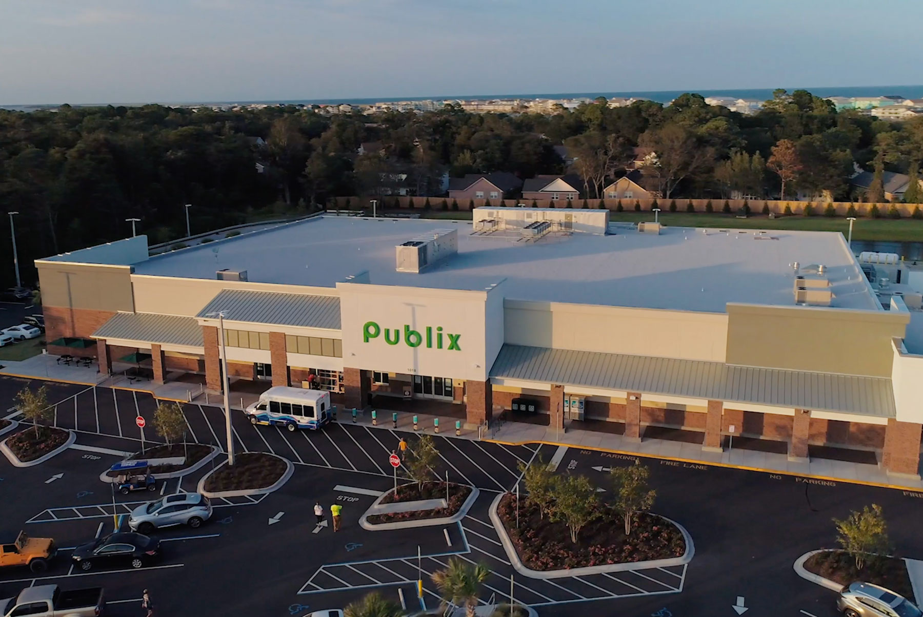 Aerial view of Publix Commons at Federal Point
