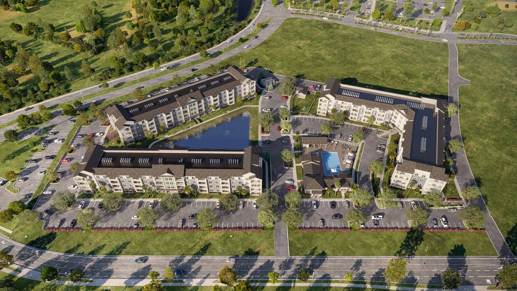 Aerial view of the Proximity Coastal Grand