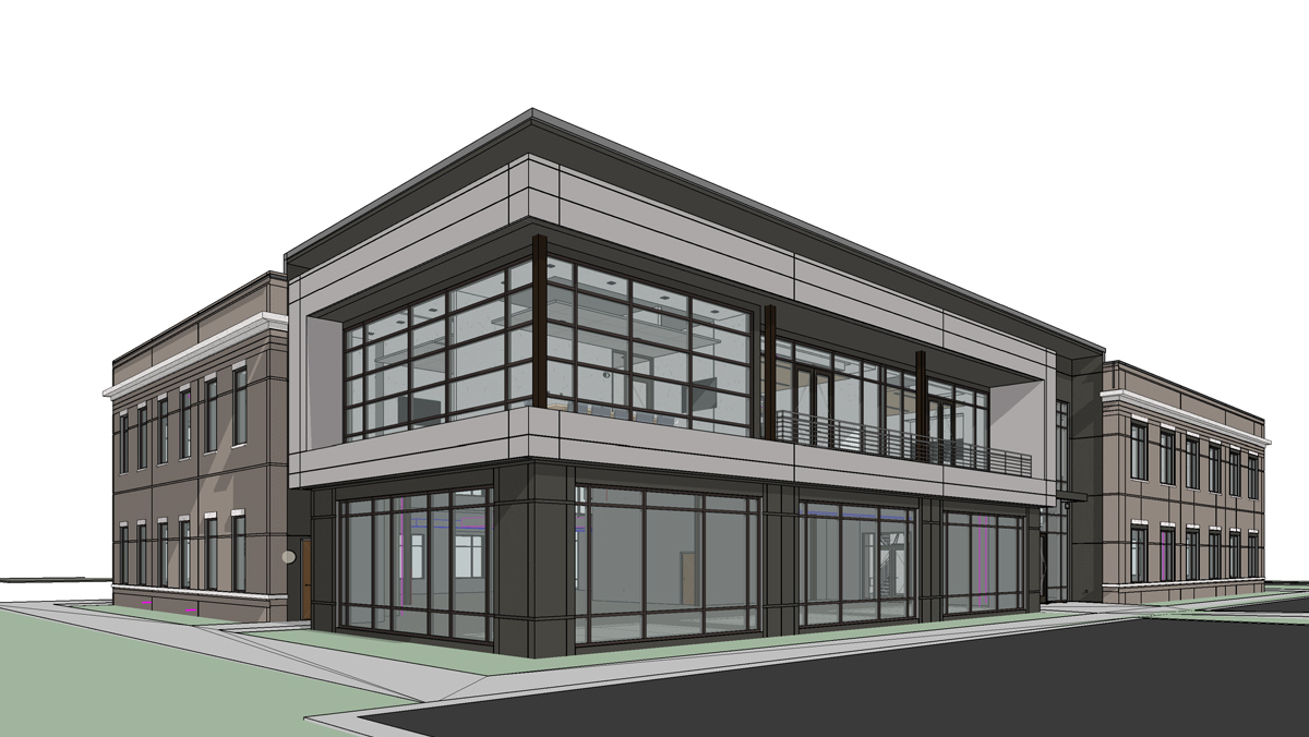 Autumn Hall Building 3 exterior rendering
